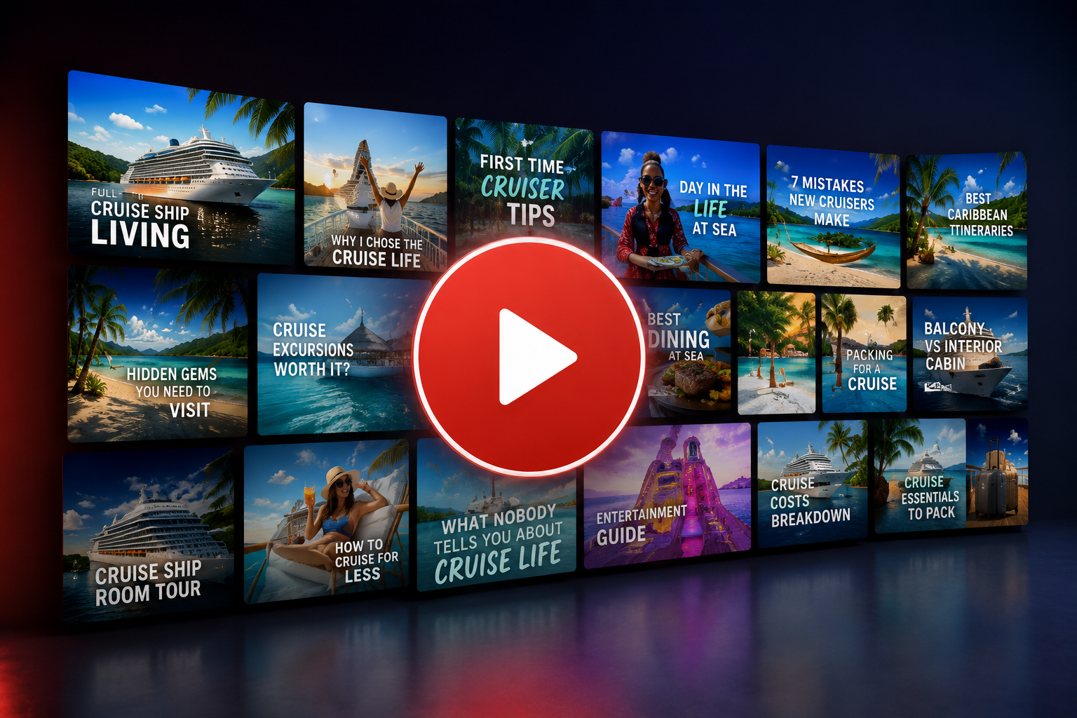 Collection of cruise and travel videos